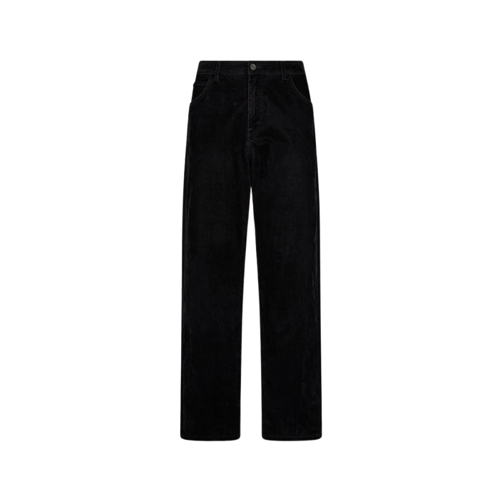 Roberto Cavalli Premium Denim Jeans Straight Leg Black Heren