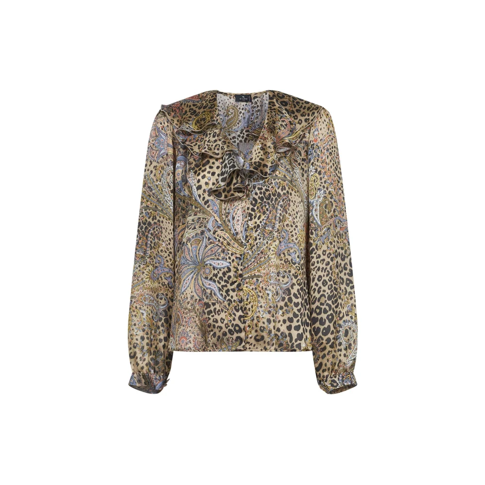 Etro Donna Marrone - Printed Silk Blouse - Blouses & Shirts - M