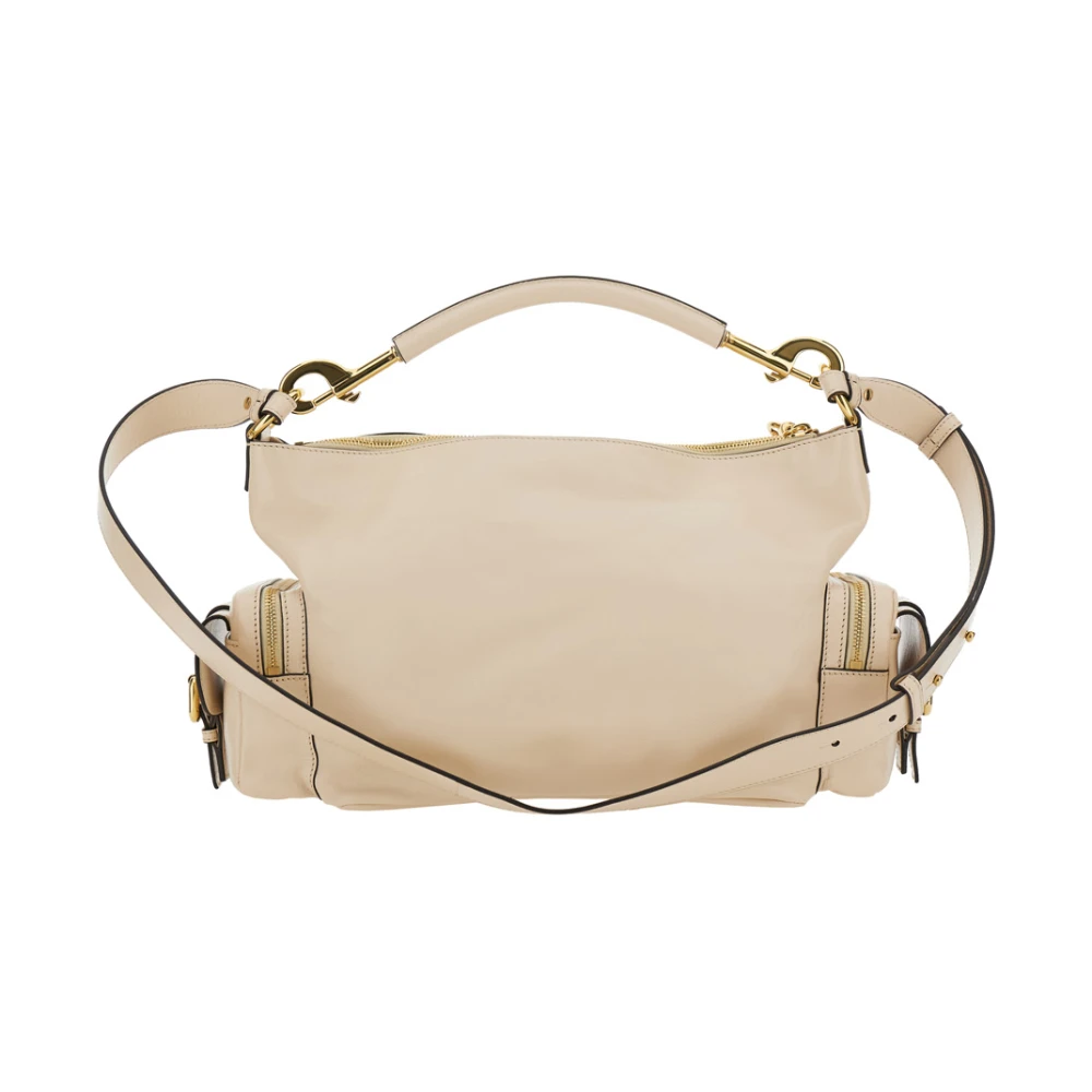 Chloé Beige Schoudertas met Logo Beige Dames