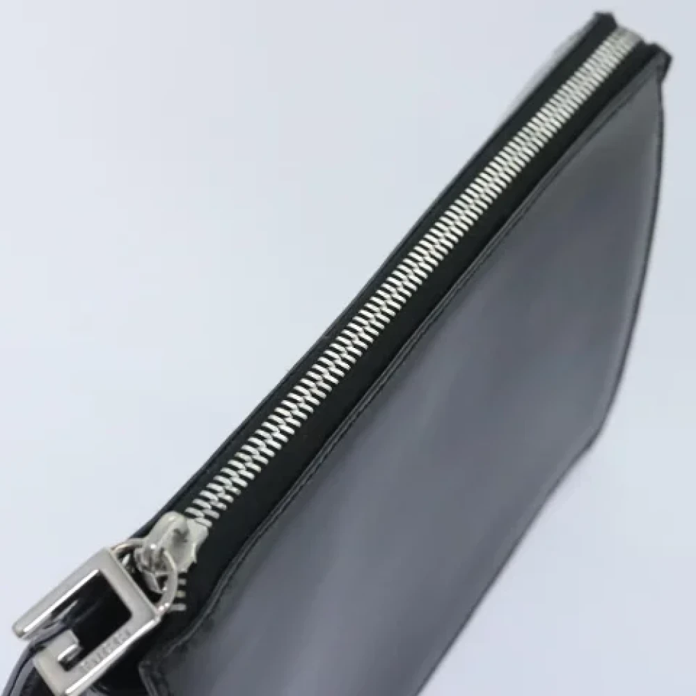 Gucci Vintage Pre-owned Leather pouches Black Dames