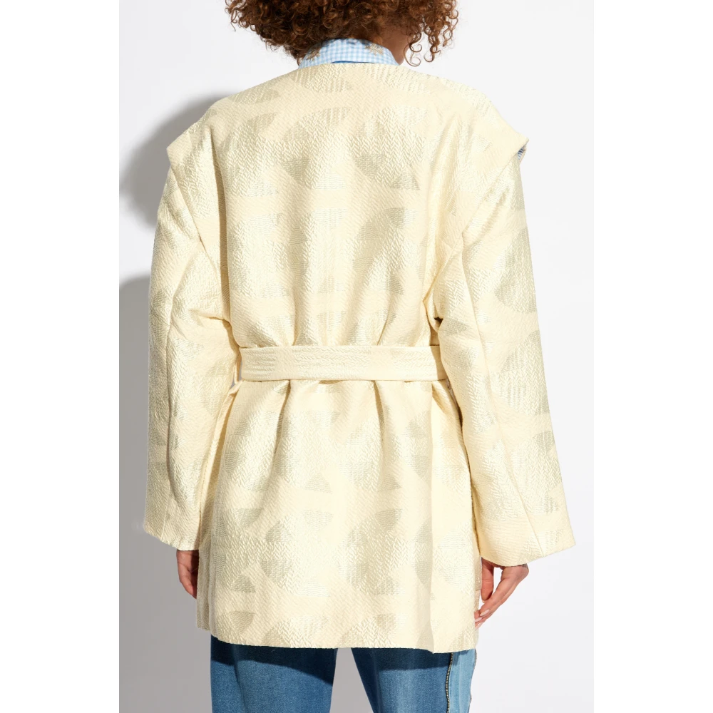 Munthe Jas met riem Beige Dames