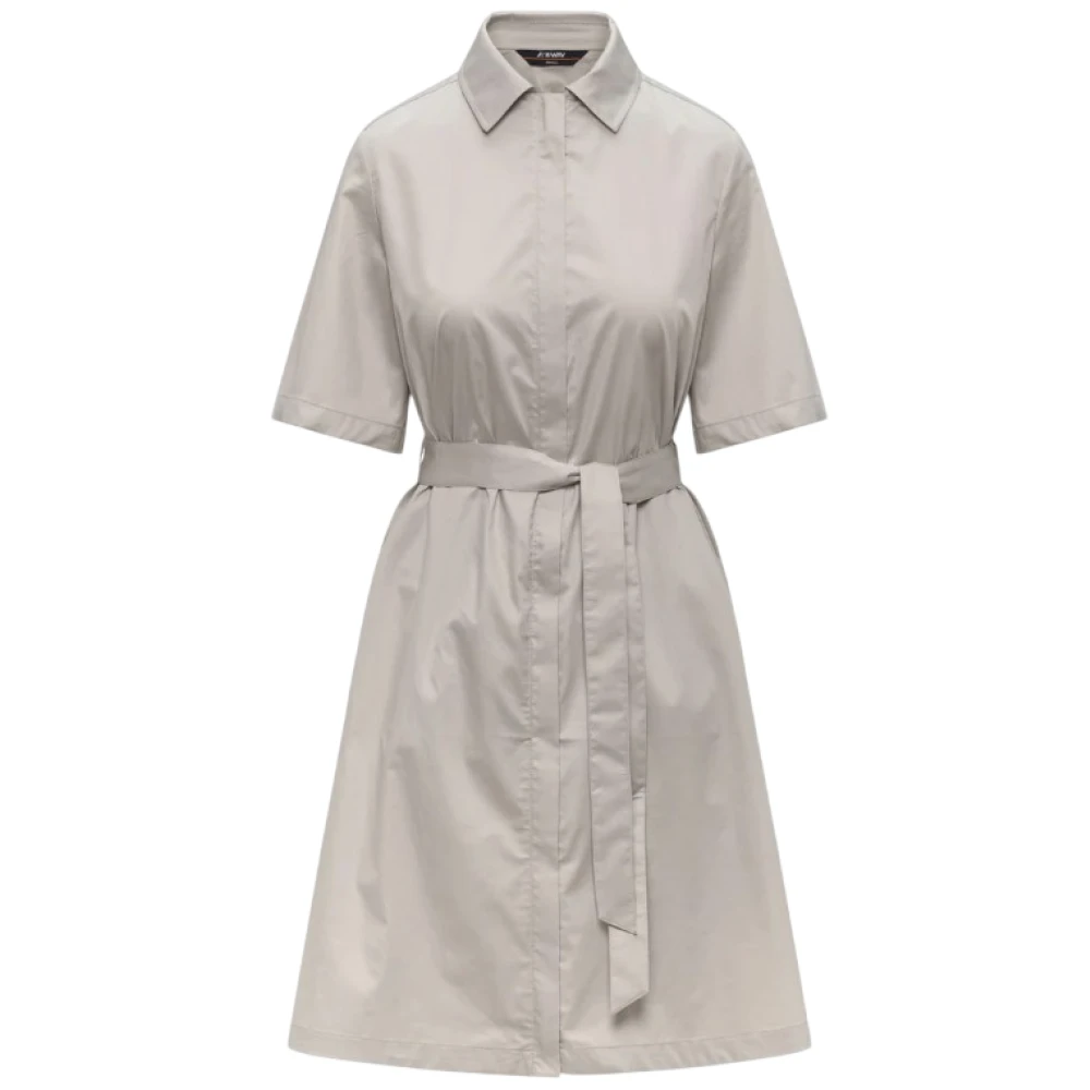 K-Way Donna Beige Abiti, M, New,