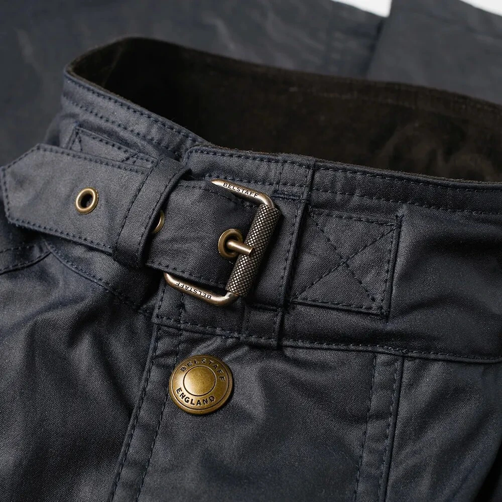 Belstaff Fieldmaster Jas van Gewaxt Katoen Blue Heren
