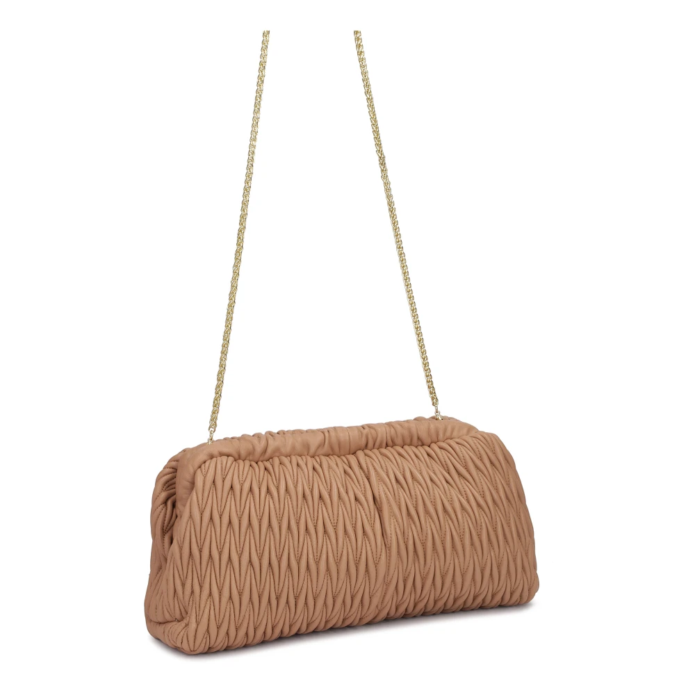 Kazar Visionaire clutch tas met een opvallende vouw Brown Dames