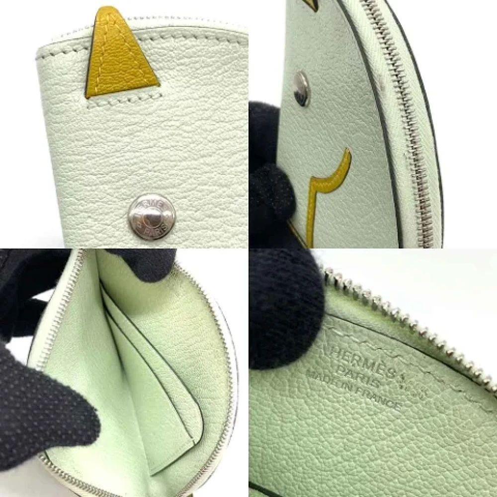 Hermès Vintage Pre-owned Leather wallets White Dames