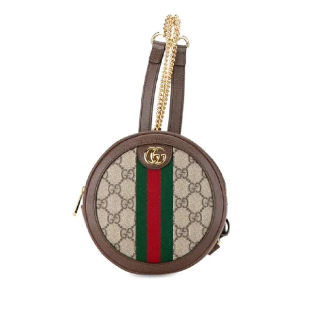 Gucci Vintage Pre-owned Plastic gucci-bags Beige Dames