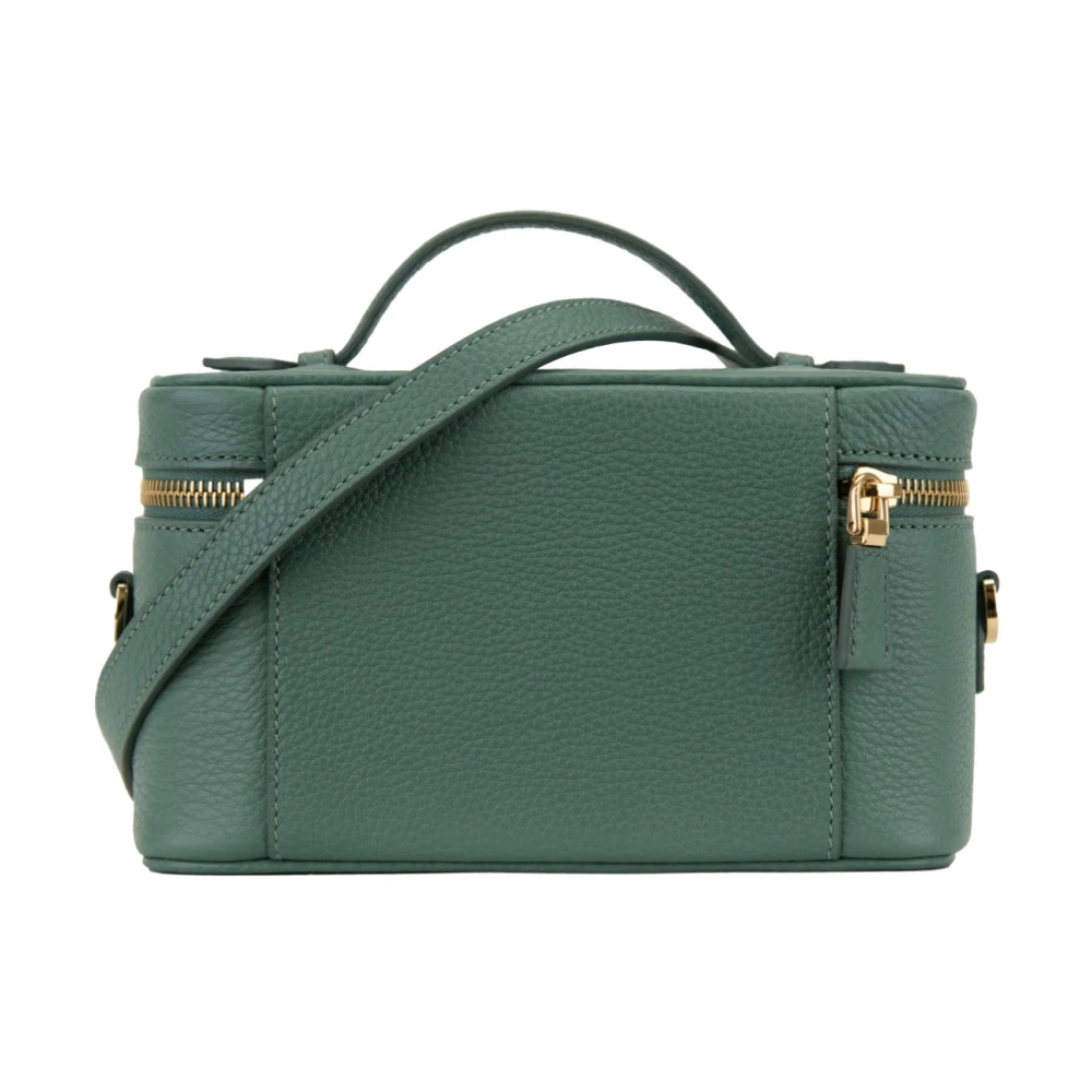Prada Schoudertas van generfd leer voor dames Green Dames
