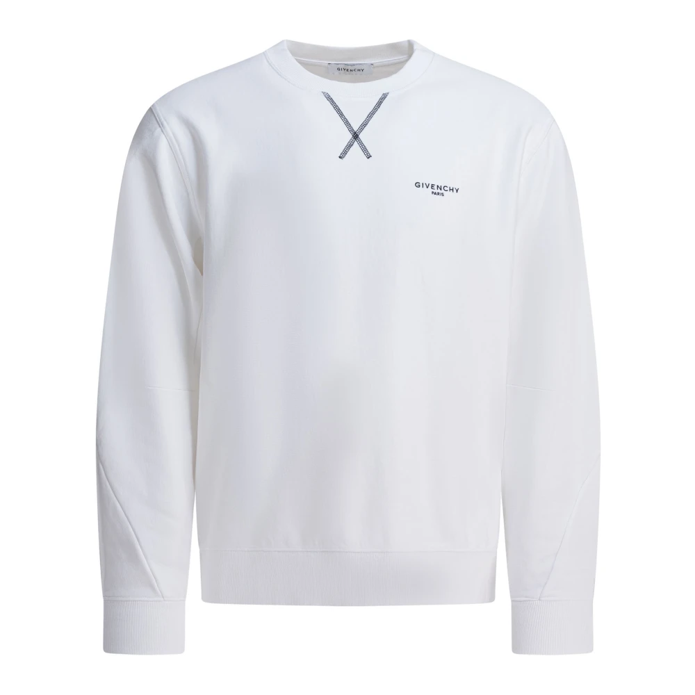 Givenchy Men's White Couture Seam Sweatshirt