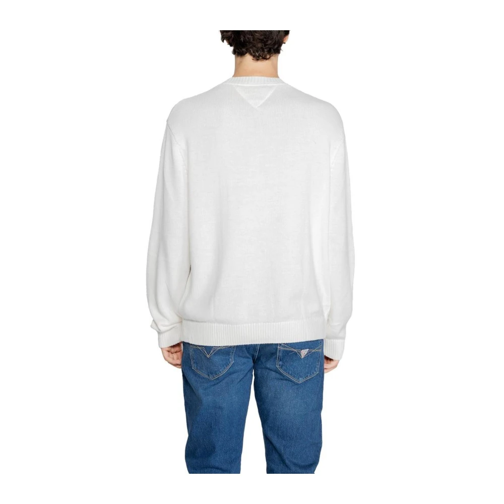 Tommy Jeans Gebreide trui voor mannen White Heren