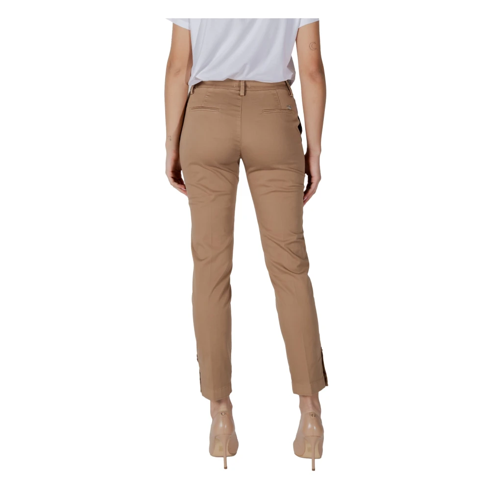 Liu Jo Beige Ritsbroek met Zakken Beige Dames