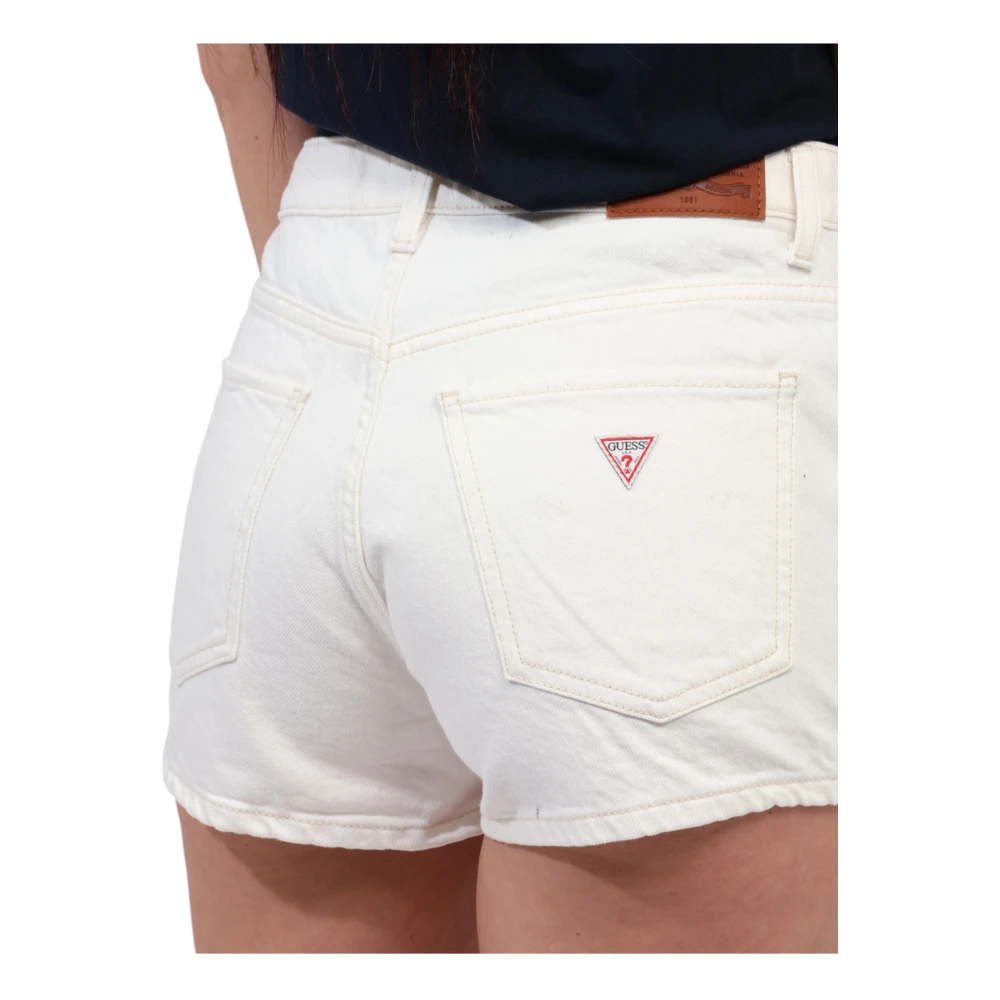 Guess Biologisch katoenen dames shorts White Dames