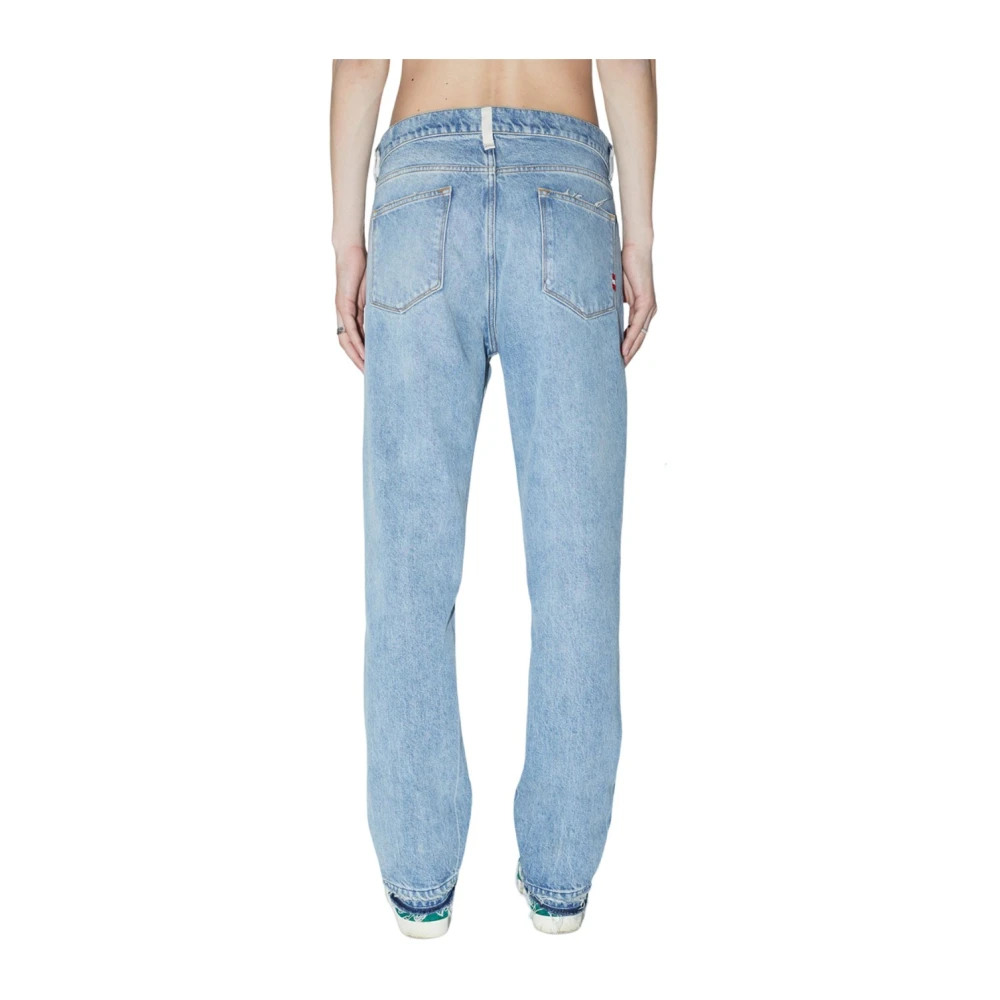 Amish Jeremiah Straight Denim Jeans Blue Heren