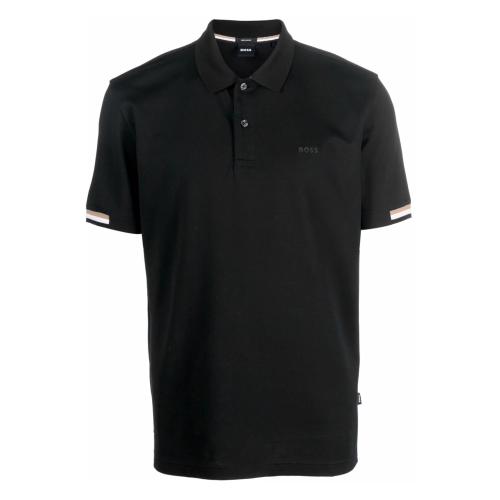 Hugo Boss Zwart Jersey Shirt Black Heren