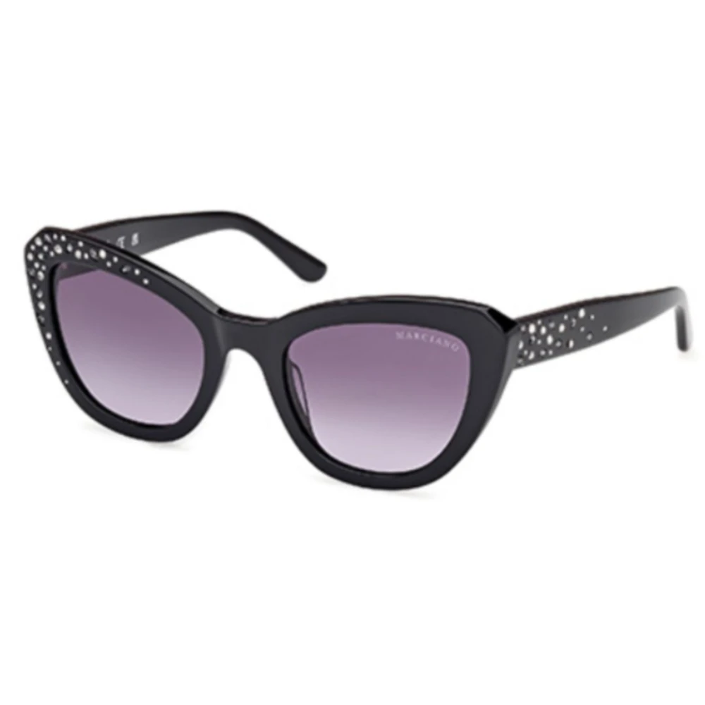 Guess Unisex Black Sunglasses, 53 Mm, Cat-Eye Sunglasses