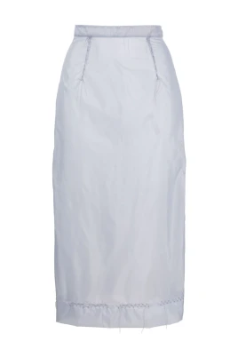 Klarblå Chiffonkjol
