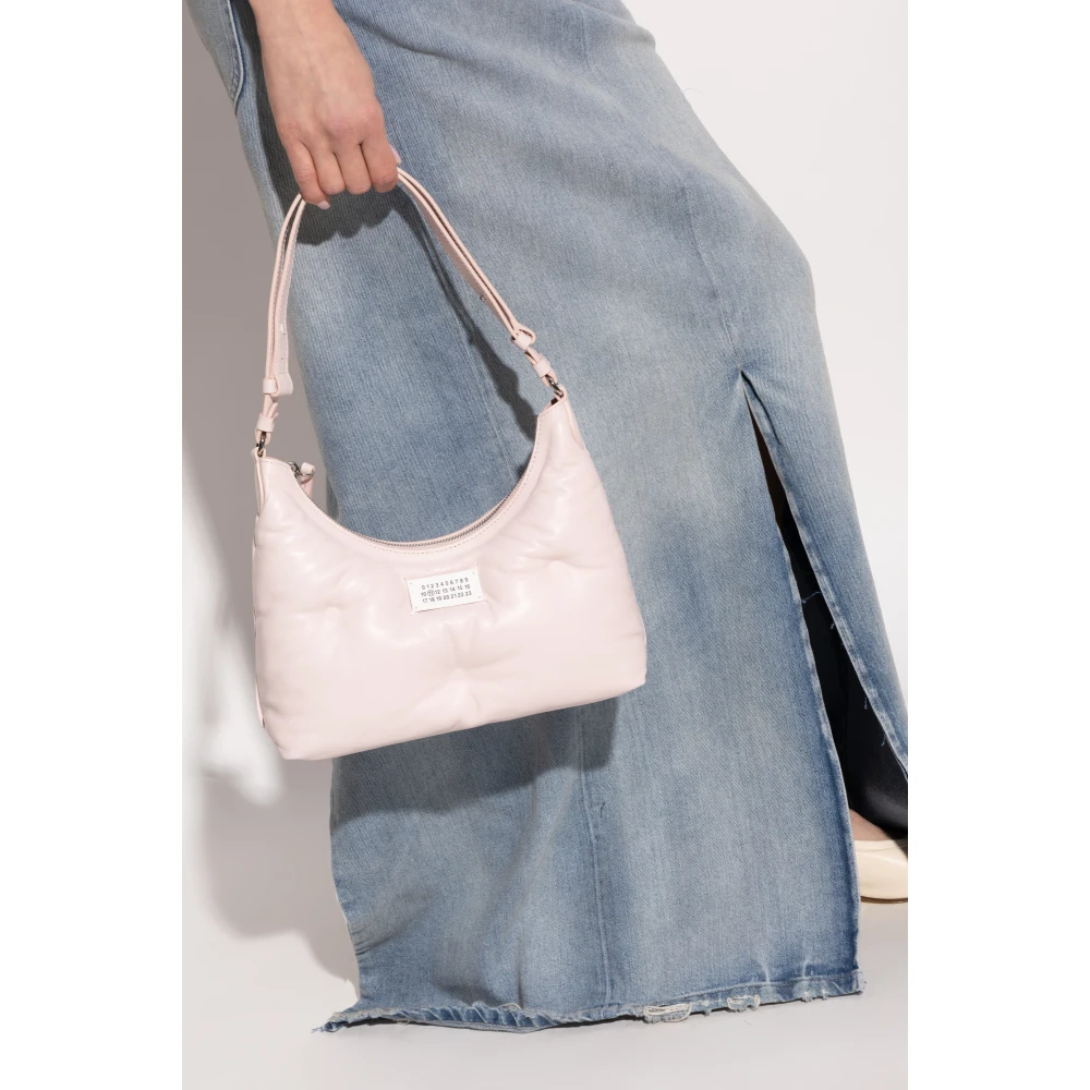 Maison Margiela Schoudertas Glam Slam Hobo Klein Pink Dames