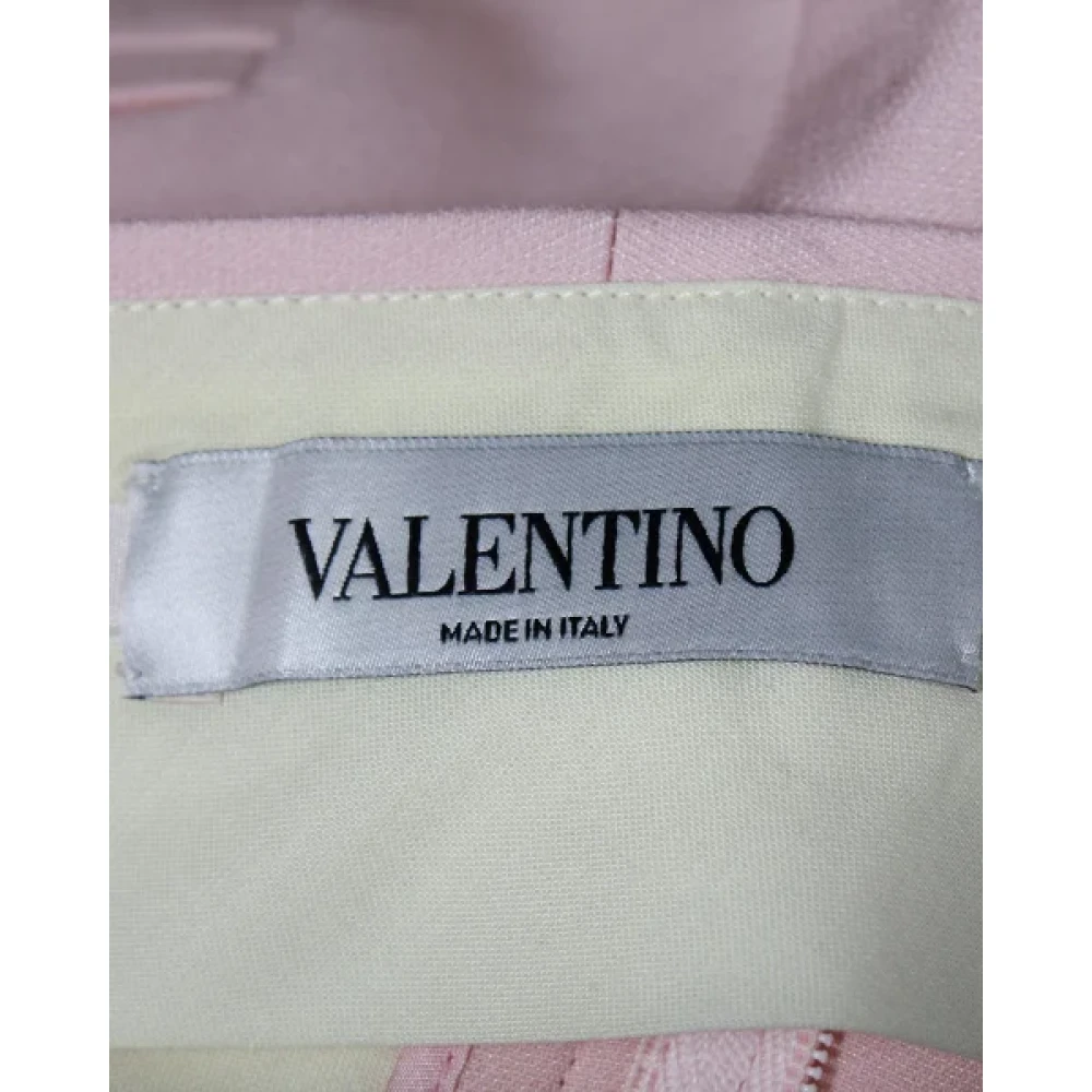 Valentino Vintage Pre-owned Wool bottoms Pink Dames