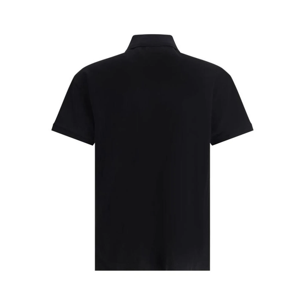 Palm Angels Geborduurd Logo Katoenen Poloshirt Black Heren