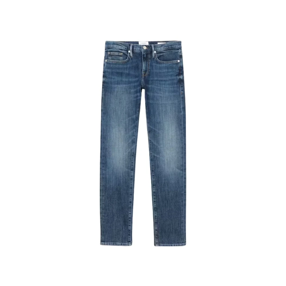Frame Slim Straight Leg Jeans Blue Heren