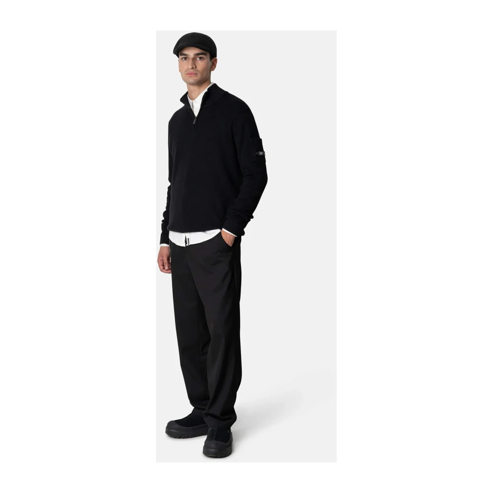 Quotrell Zwarte Heren Trui Stijlvol en Warm Black Heren
