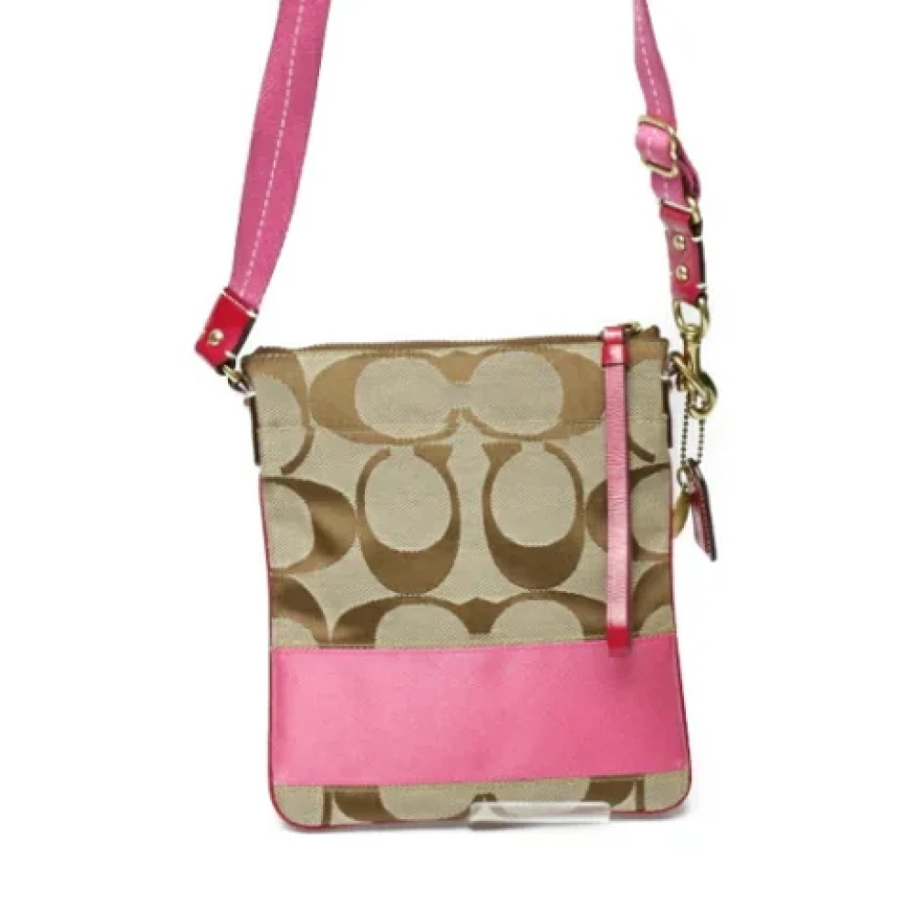 Coach Pre-owned Leather shoulder-bags Pink Dames