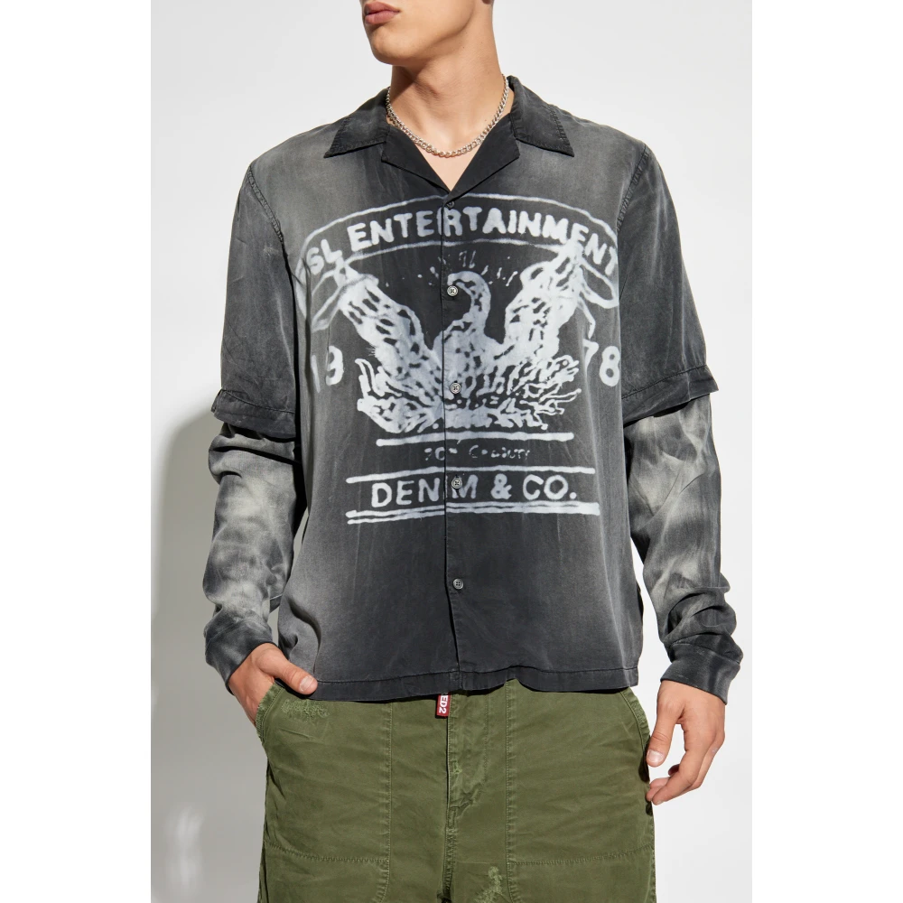 Diesel Shirt S-Eeklo Gray Heren
