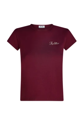 Broderad T-shirt i bomullsjersey