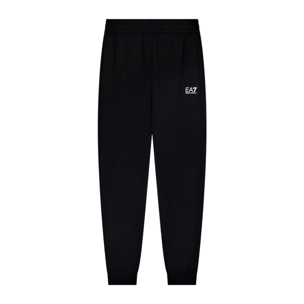 Emporio Armani Ea7 Men's Black Sweatpants, S, Streamlined Joggers