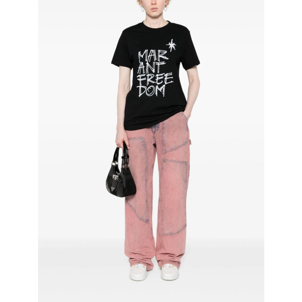 Isabel Marant Étoile Zwarte T-shirts en Polos Collectie Black Dames