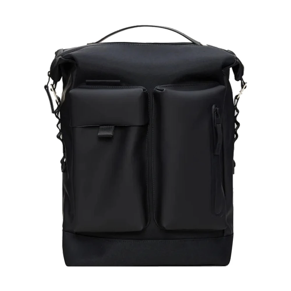Rains Unisex Nero - Zaino - Bags - One Size