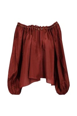 Aster Silk Ruffle Blouse