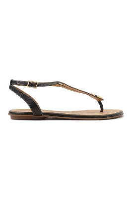 Svarta flip-flop sandaler