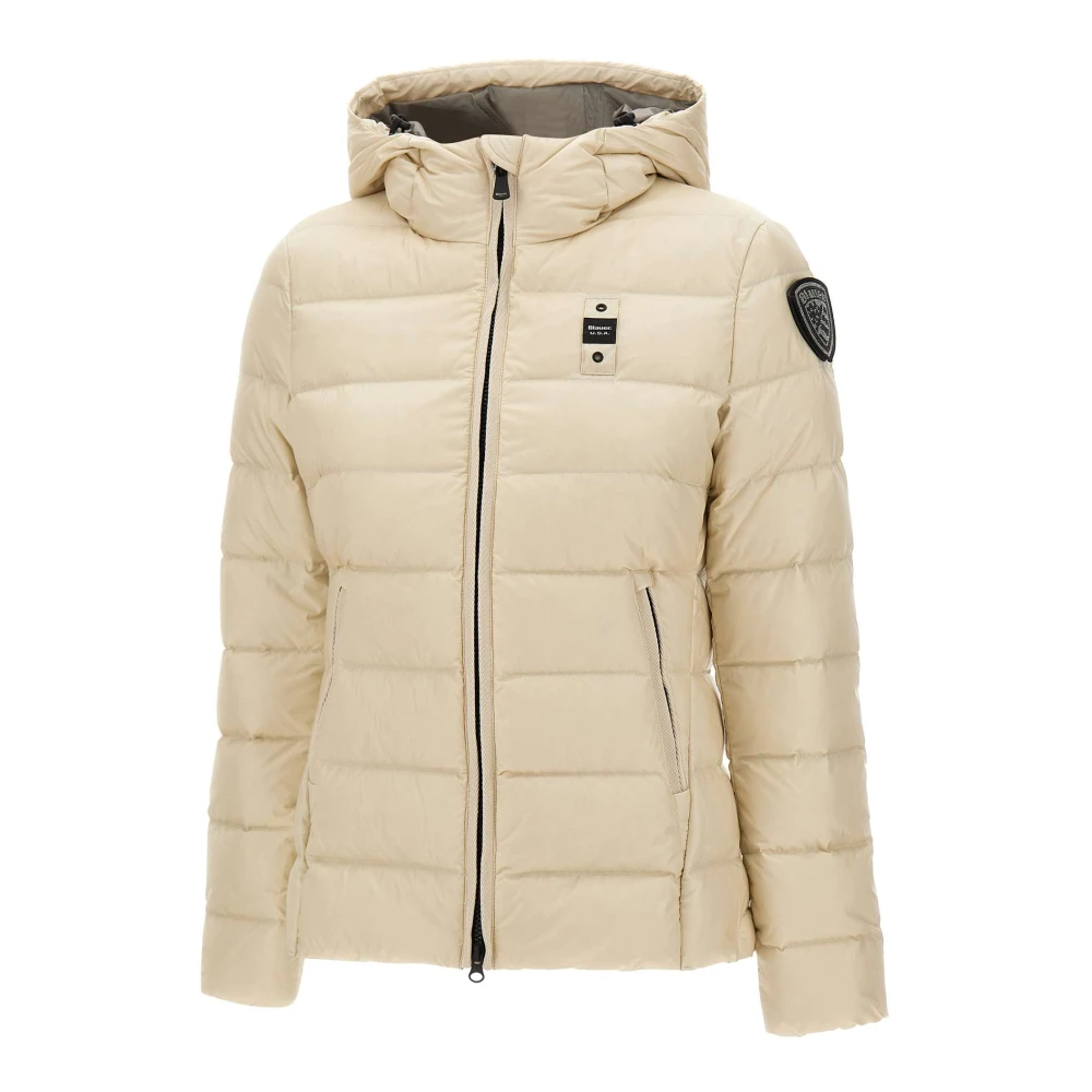 Blauer Women's White Charme Fitted Down Jacket - Down Jackets - S - Jackets