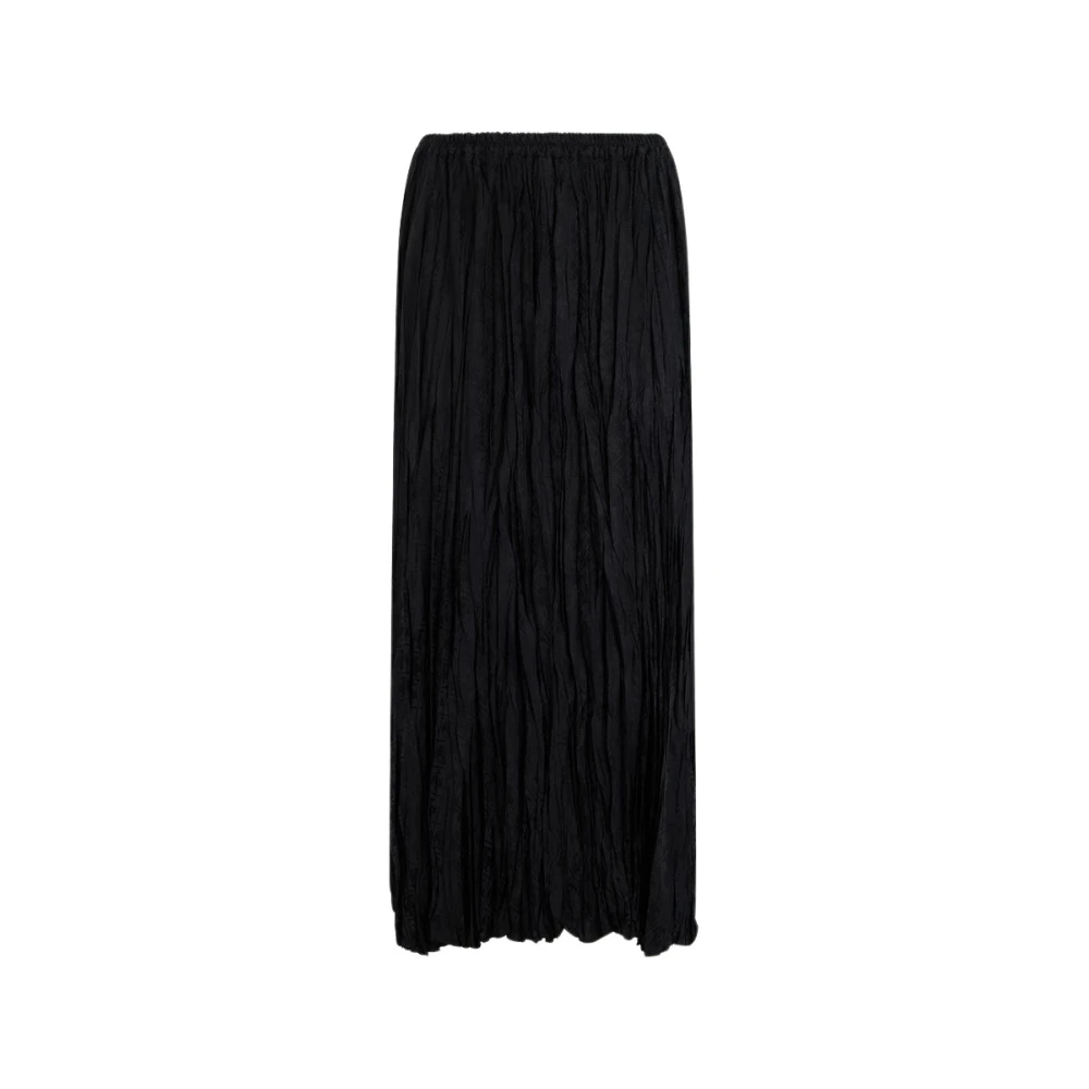 Roberto Cavalli Donna Nero - Gonna Midi In Seta Con Monogramma Rc - Skirts - S