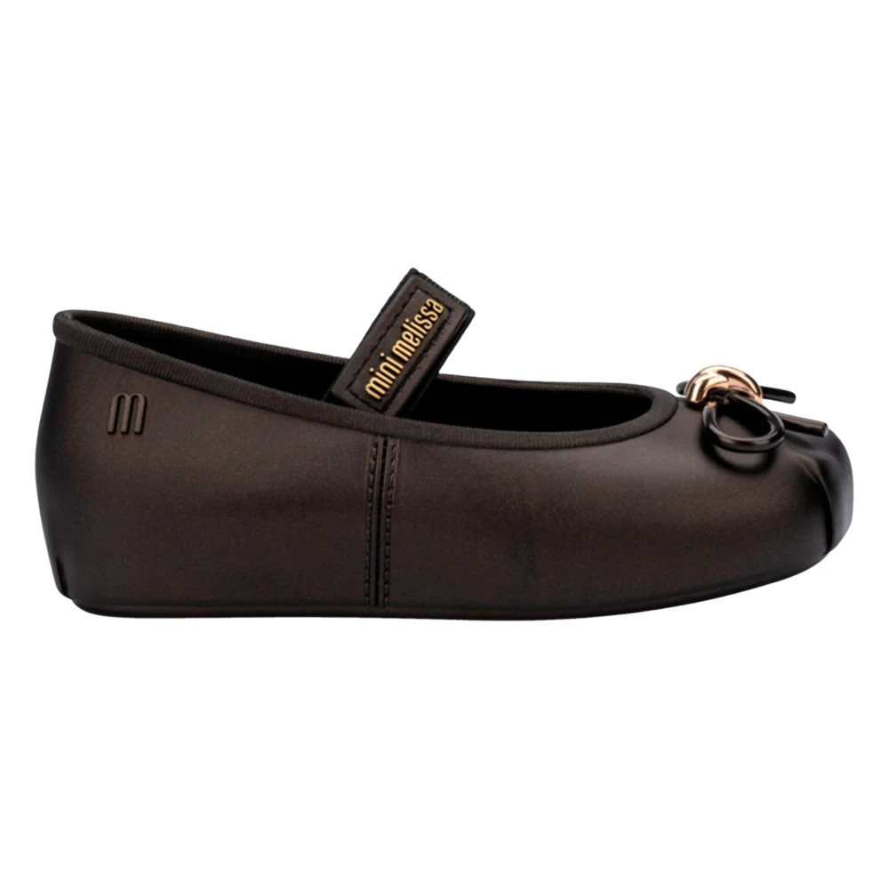 Melissa Girls Black Sophie Ballet Flat - Kids Ballerina Shoes - 35 Eu - Kids