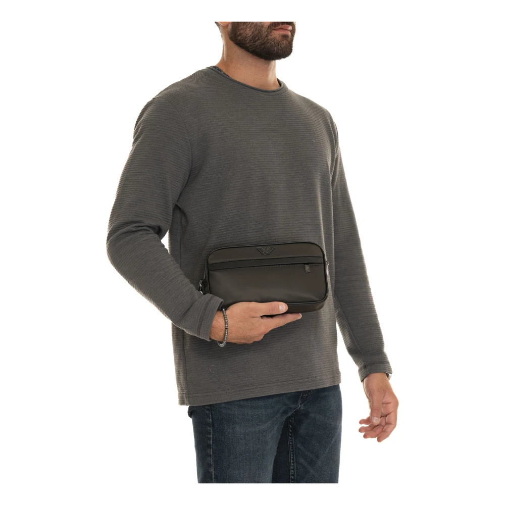 Emporio Armani Kleine ritszak Pochette tas Green Heren