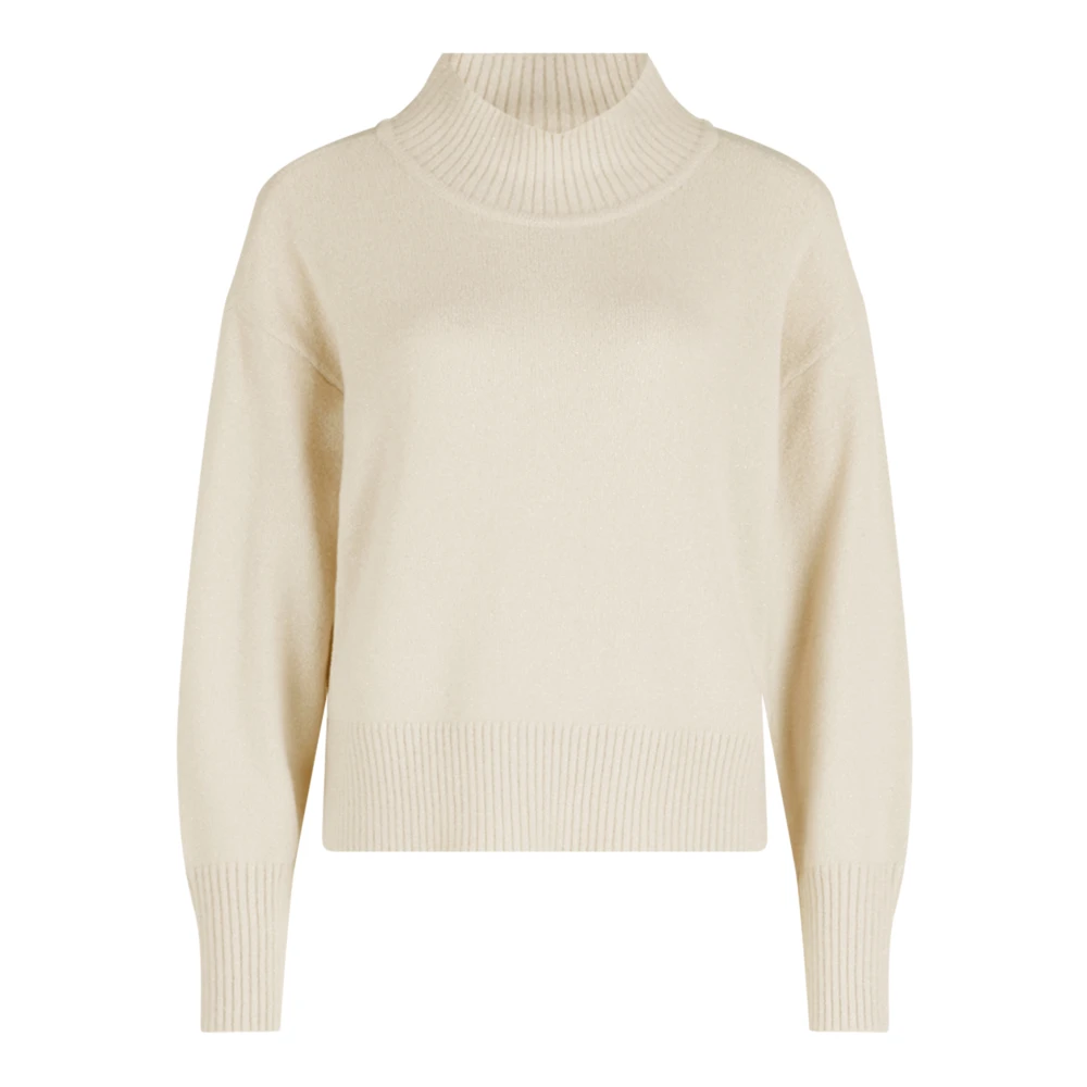 Betty Barclay Lurex Gebreide Trui Stijlvol Comfort Beige Dames