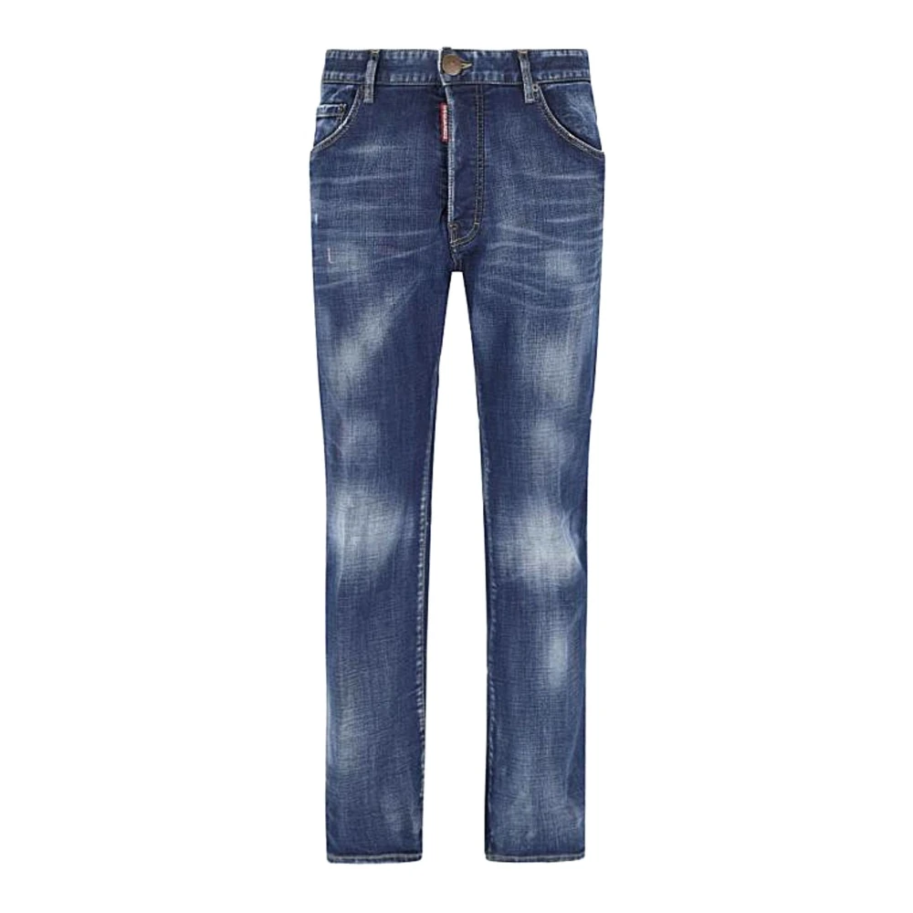 Dsquared2 Men's Blue Slim Fit Jeans, 3XL, Classic Denim Jeans For