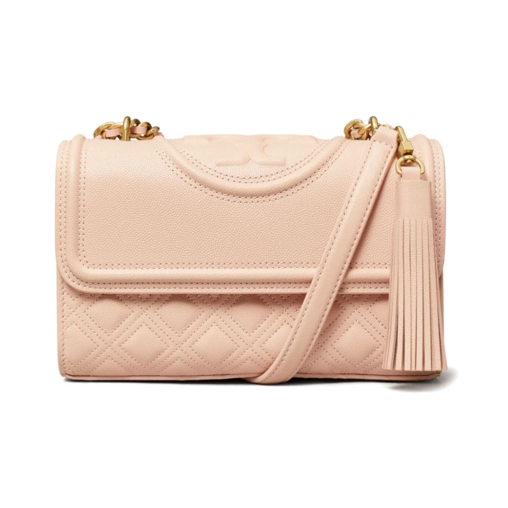 TORY BURCH Crossbody bags Fleming Soft Grain Small Convertible Shoulder Bag in poeder roze