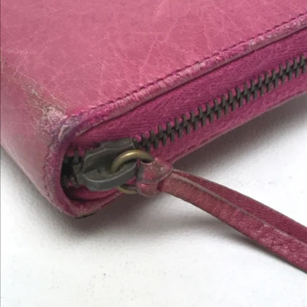 Balenciaga Vintage Pre-owned Leather wallets Pink Dames