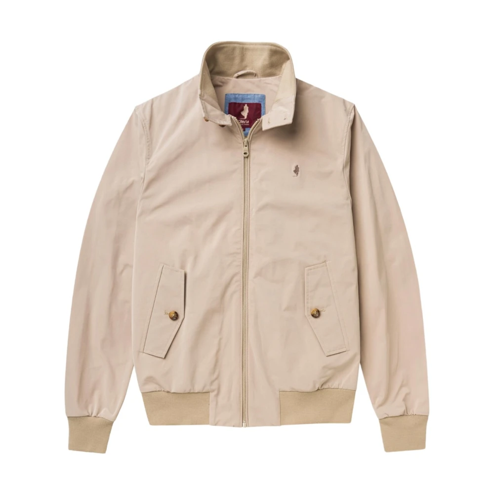 MCS Stijlvolle Harrington jas voor mannen Beige Heren