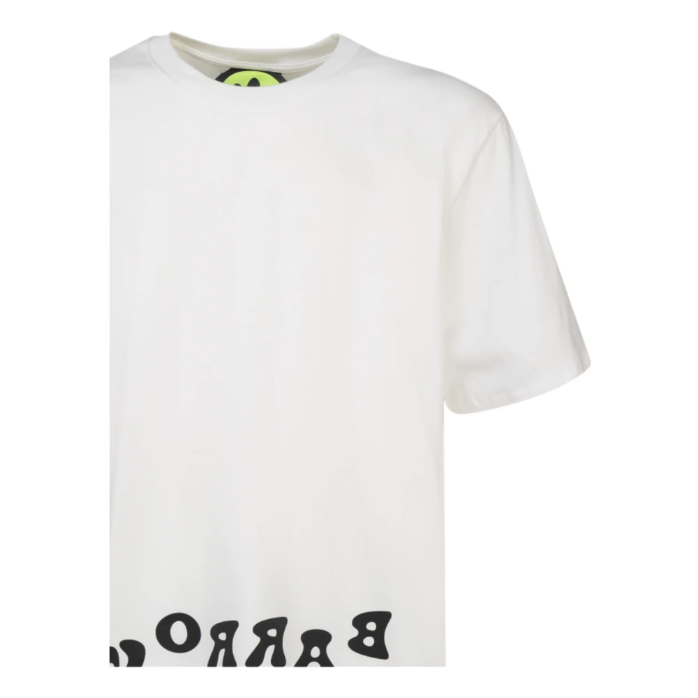 Barrow Katoenen Unisex T-shirt White Heren