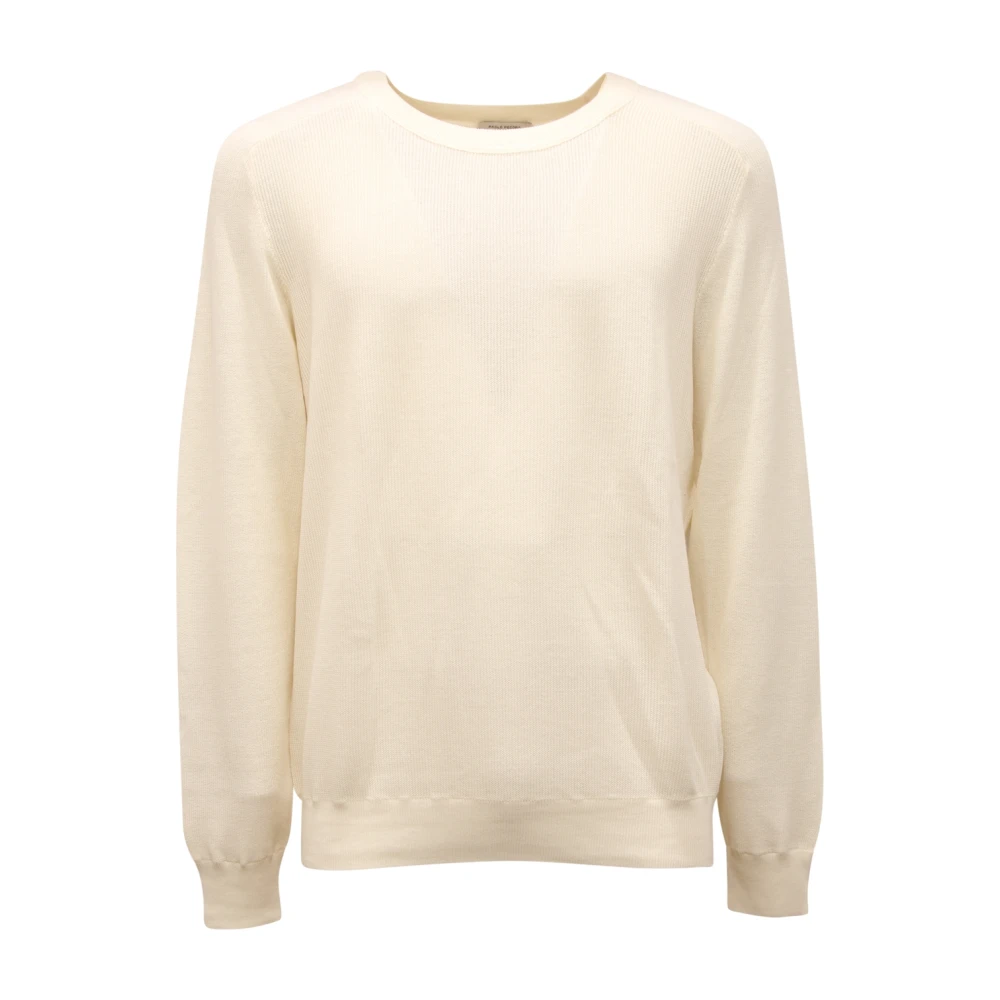 Paolo Pecora Men's White A036f300 Cotton Jumper - Round-Neck Knitwear - Xl - Knitwear