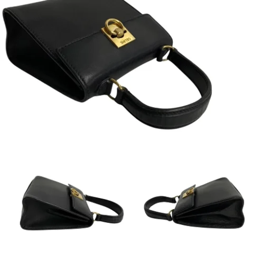 Celine Vintage Pre-owned Leather celine-bags Black Dames
