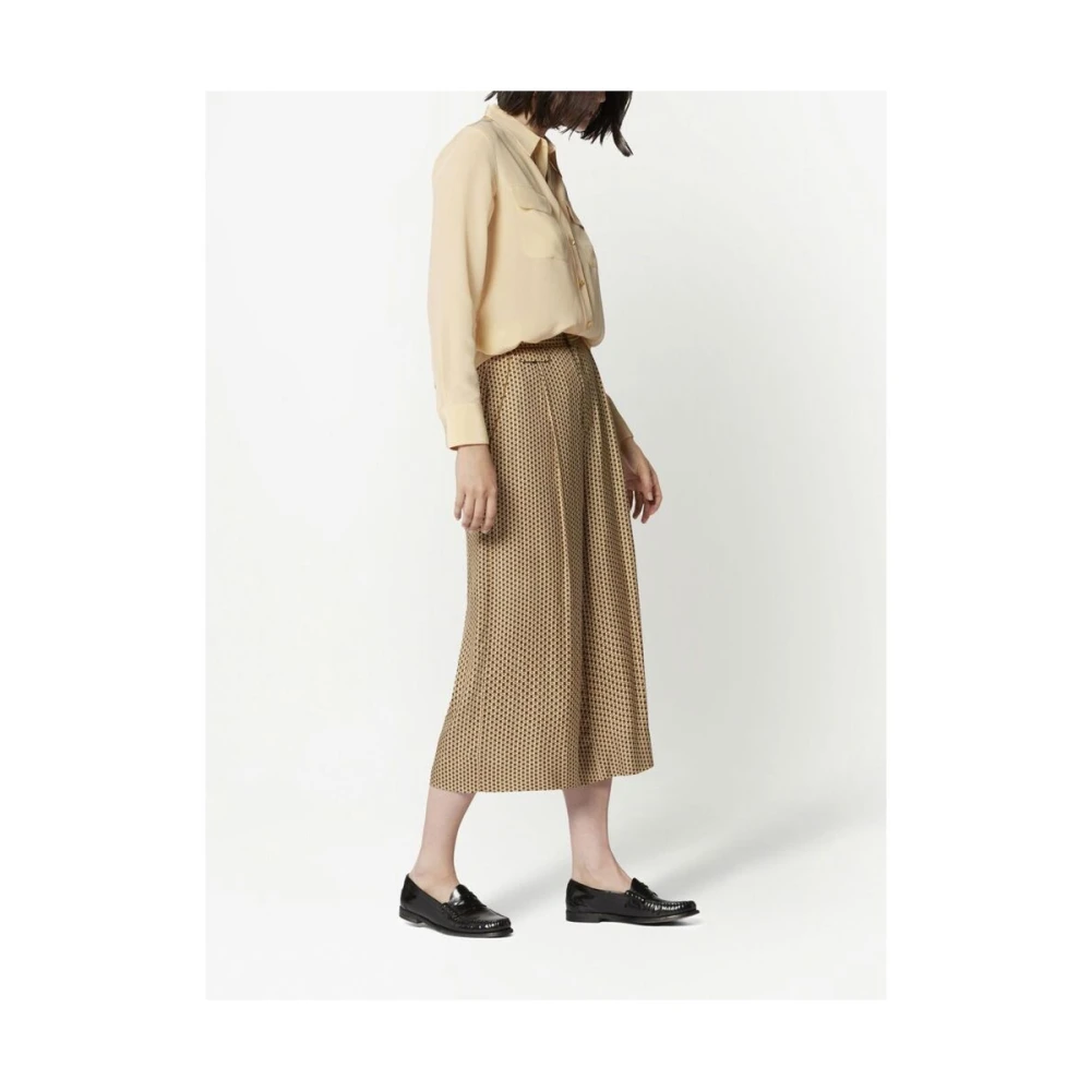 Equipment Zijden Klassieke Kraag Shirt Beige Dames