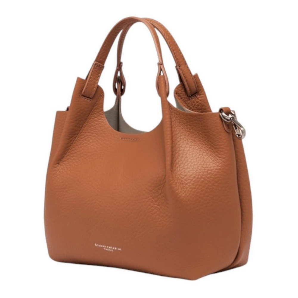 Gianni Chiarini Bruine leren bubble tas Brown Dames