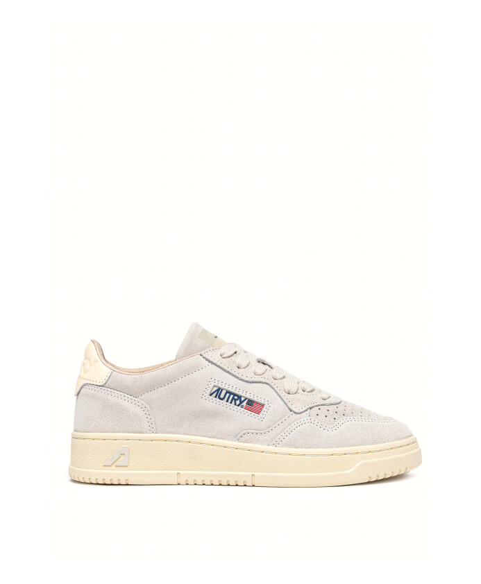 sneaker-en-cuir-gris-modele-medalist
