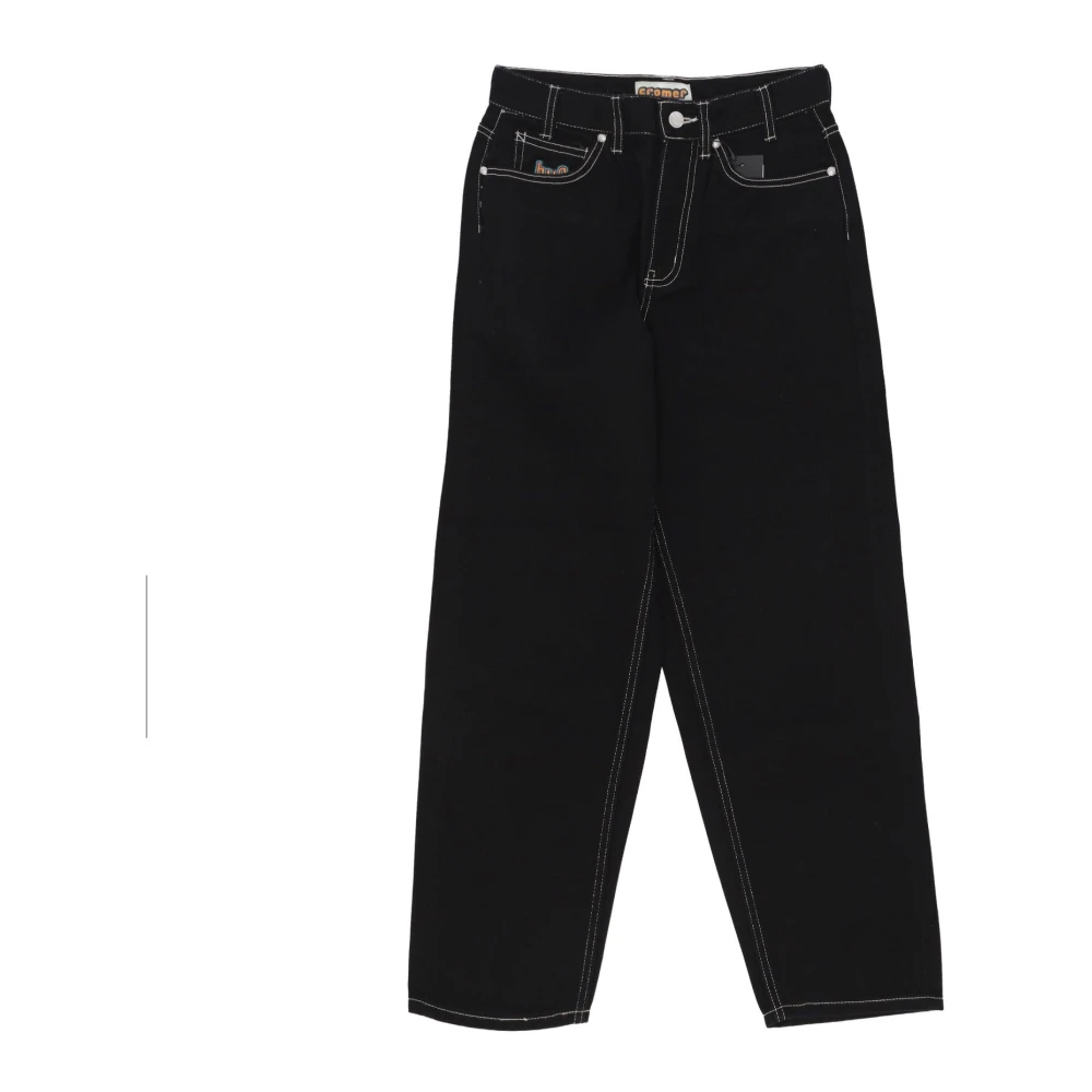 HUF Handtekening Zwart Wit Jeans Black Heren