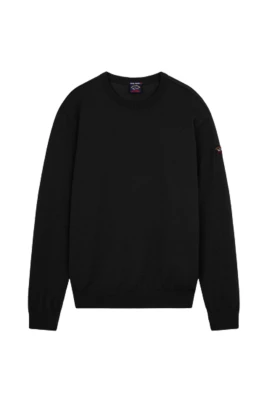Black Logo Badge Sweater