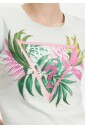 t-shirt-triangle-feuille-vert-col-rond